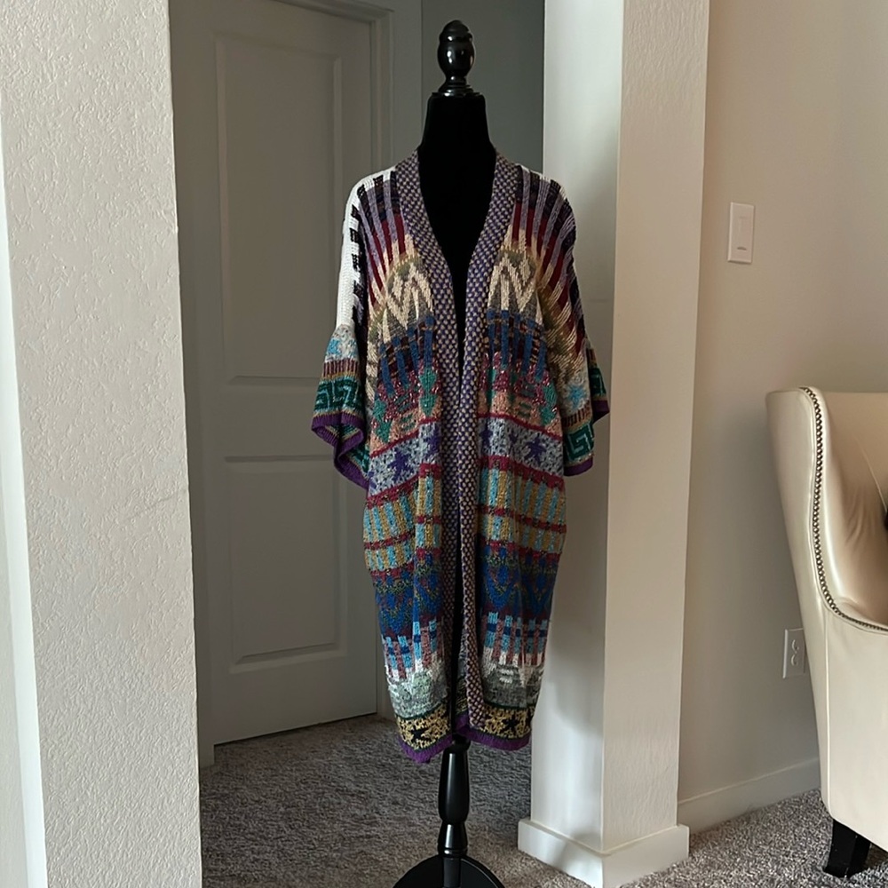 Multicolor Patterned Women's Cardigan